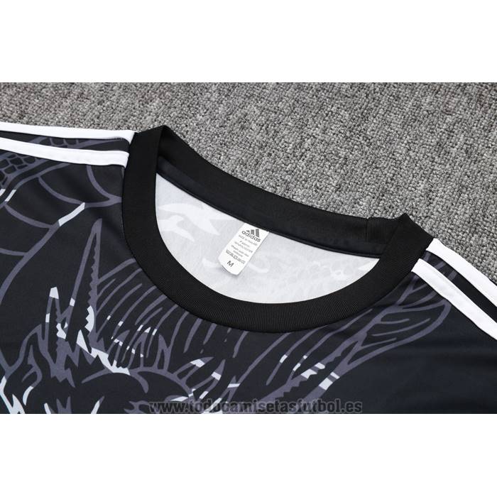 Chandal del Real Madrid Dragon Manga Corta 2024-2025 Negro - Pantalon Corto